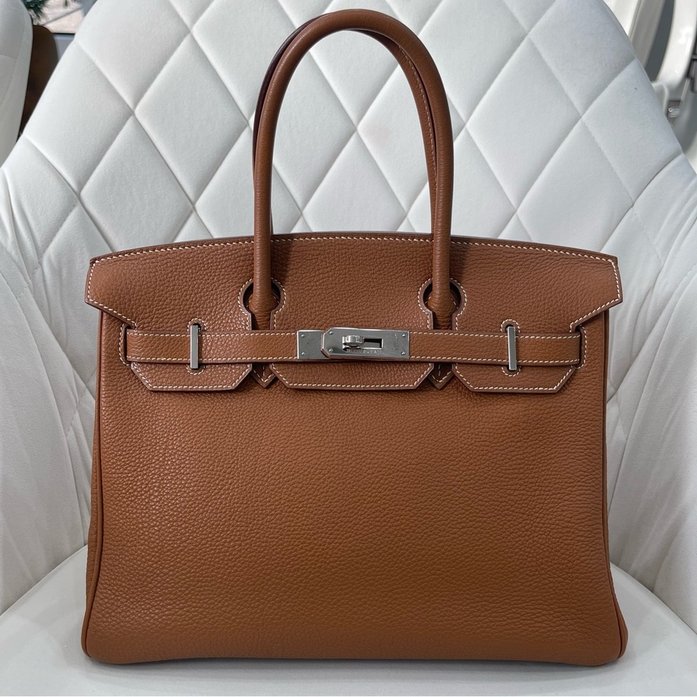 Sold Hermes Birkin 30 Gold Togo PHw